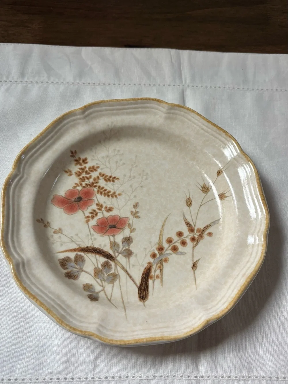 Vintage Mikasa Country Charm Strawflower Salad Plate Made in Japan